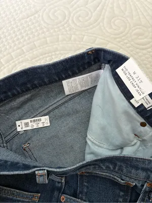 NWT Madewell The Perfect Vintage Wide Leg Crop Jean Midnight Waters Size 31 TALL thumbnail 7