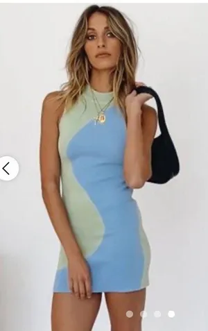 Verge Girl Color block Dress thumbnail 2