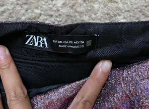 Ruffled Jacquard Skort in Dark Pink thumbnail 7