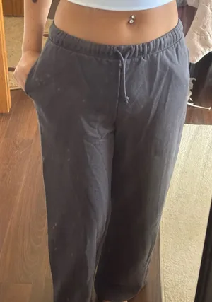H&M Divided Charcoal Drawstring Joggers thumbnail 1