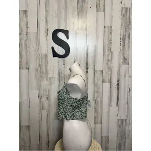 Floral green tank top Green thumbnail 2