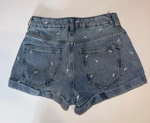Playboy denim high waist shorts thumbnail 4