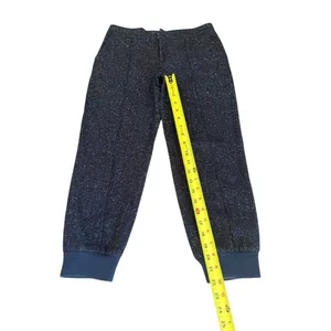 Club Monaco Twill Wool Silk Cropped Jogger Pants Womens Size 2 Navy Blue thumbnail 7