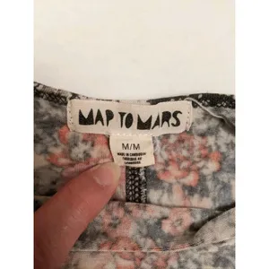 Map To Mars Crop Long Sleeve Sz M Y2K 90s Goblin Whimsygoth Boho Indie Grunge thumbnail 6