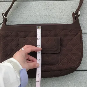 NWT Vera Bradley Espresso Quilted Shoulder Bag thumbnail 13