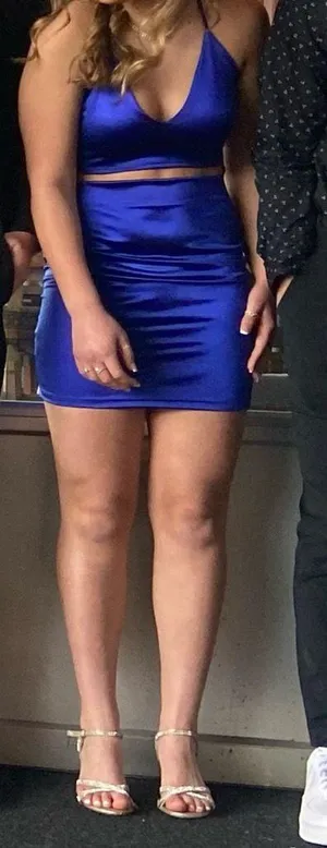 Hoco Dress Blue thumbnail 1