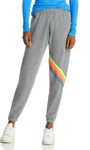 Aviator Nation Chevron 5 Stripe Joggers Sweatpants size XL thumbnail 1