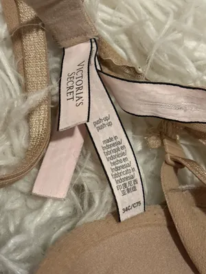 Victoria’s Secret 34C Nude Floral Lace Push Up Bra thumbnail 7