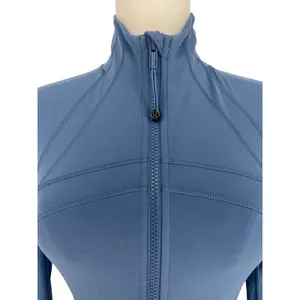 Lululemon Define‎ Jacket Nulu Washed Denim Blue Size 4 thumbnail 4