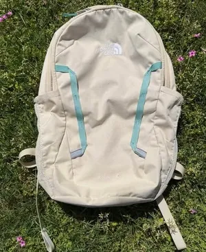 The North Face Vault Laptop Backpack Cream Granola Girl Hiking Outdoor thumbnail 1