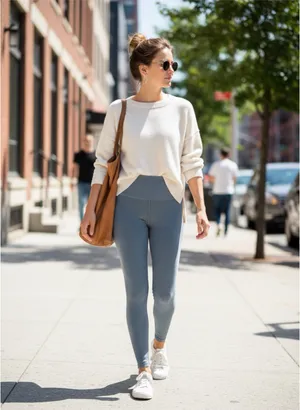 🛝 Fabletics High-Rise Ribbed Leggings thumbnail 7