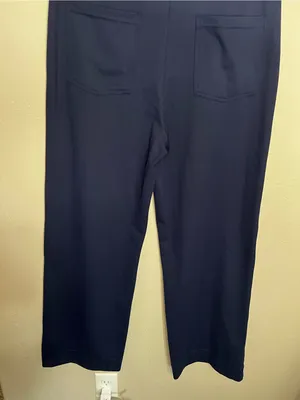 Halara NWT DayStretch High Waisted Navy Blue Pockets Straight Leg Athletic Pants thumbnail 10