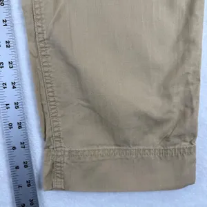 Lauren Ralph Lauren 12 Khaki Tan‎ Herringbone Cotton Straight Leg Chino Pant thumbnail 6