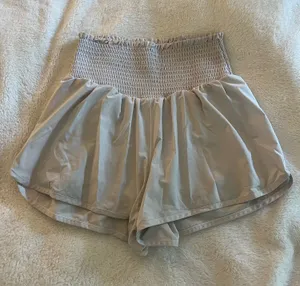 Aerie OFFLINE white flowy shorts thumbnail 1