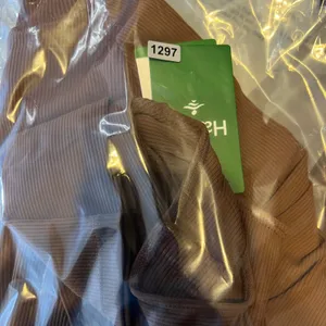 1297 |‎ NWT Halara Ribbed Mock Neck Long Sleeve Bodysuit Brown Womens XS thumbnail 9
