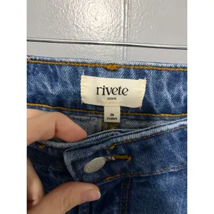 LOFT Rivete Curvy Vintage Dark Wash High Rise Wide Leg Classic Jeans 29 thumbnail 4
