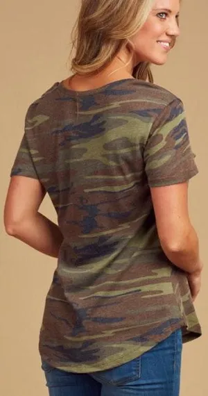 Altar’d State Camo V-neck  thumbnail 2