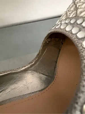 Steve Madden Women Rhinestone Pumps Silver Pointed Toe Heels Sz 6M Vivid-S(B261) thumbnail 13