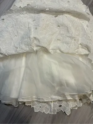 Mac Duggar White Eyelet Midi Skirt - Elegant A-Line thumbnail 4