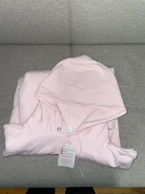 Pink Hoodie with 'SHOES' Graphic thumbnail 5