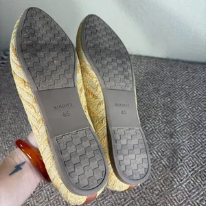 Birdies Womens Chevron Woven Slip-On Loafers in Natural Tan Sz 8.5 Casual Comfy thumbnail 8