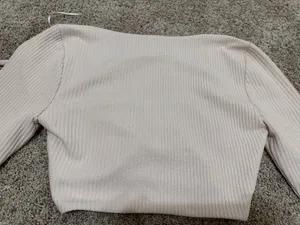 Princess Polly Cream Ribbed High-Waist Leggings & Crop Top Set Size 2 thumbnail 9
