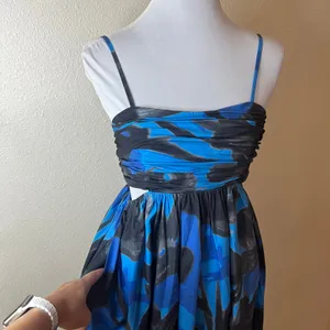 Hutch Mabel Cutout Cotton Fit & Flare Maxi Dress NEW WOMENS XS thumbnail 3