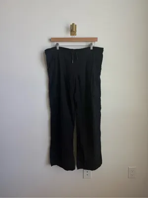 PACT Organic Cotton Hemp Cargo Wide Leg Pants Black Size Medium thumbnail 5