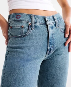 Abercrombie Jeans Mid-Rise Straight Short 90s 28 thumbnail 6