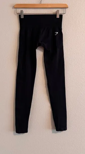 Gymshark Black High-Waist Leggings thumbnail 1