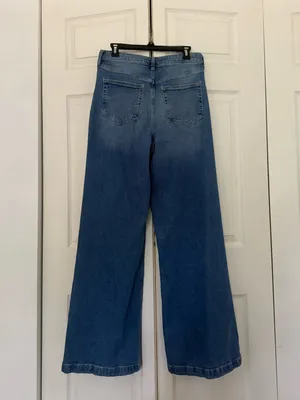 GAP Extra High Rise Stride Wide Leg Jeans Light Indigo Baggy Jeans Size 30 10L thumbnail 6