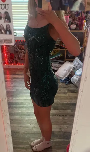 Green Sparkle Midnight Doll Dress thumbnail 5