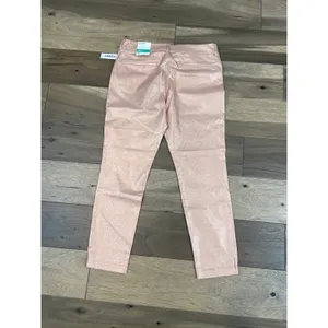 Old Navy Pixie Mid Rise Shimmer Ankle Pants Pink Size 12 New With Tag thumbnail 11