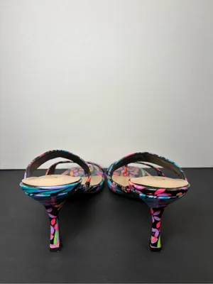 floral sandals mid-heel sandals size 10 thumbnail 8
