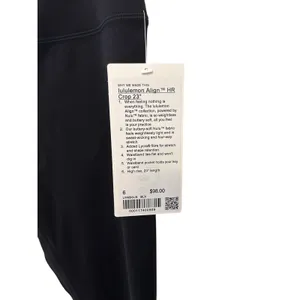 lululemon Align High-Rise Crop 23" black leggings Size 6 NWT thumbnail 8