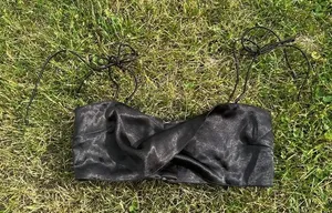 Twist Satin Strappy Bandeau Top thumbnail 1