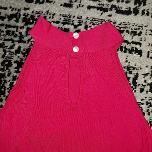Loveappella Polish Pink Tiered Halter Maxi Dress Size Large NWOT thumbnail 14
