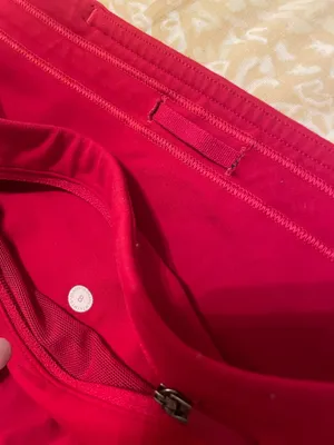Red Lululemon speed up shorts  thumbnail 3