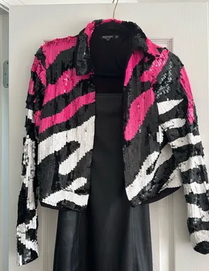 Nasty Gal Sequin Jacket thumbnail 1