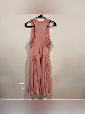 Daily Practice by Anthropologie Center Court Midi Dress Ribbed Solid M EUC thumbnail 7