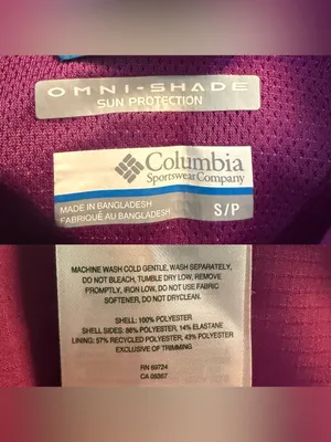 Columbia Women’s Shirt Purple Button Up Omni Shield Short Sleeve Size Small thumbnail 9