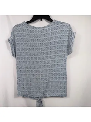 Caution to the Wind Medium Blue Tie Front Top thumbnail 6