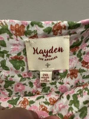 Hayden Floral Puff Sleeve Square Neck Babydoll Dress thumbnail 5