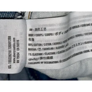 Abercrombie & Fitch The ’90s Straight Ultra High Rise Blue Denim Jeans Size 29 8 thumbnail 4