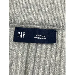 Gap CashSoft Wide Leg Ribbed Knit Pull-On Pants Light Grey Heather Medium NWT thumbnail 10