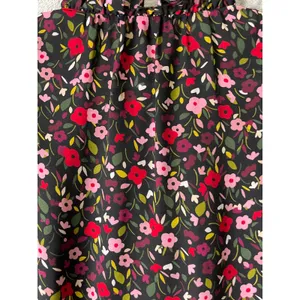 Kate Spade New York Love Colorfully Floral Ruffle Neck Sleeveless Blouse XS thumbnail 4