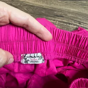 Free People Day To Day Boxers Pink Peacock XS Lounge Shorts Pockets thumbnail 4