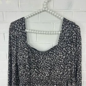 Altar’d State Cheetah Animal Print Tiered Dress Size M thumbnail 5