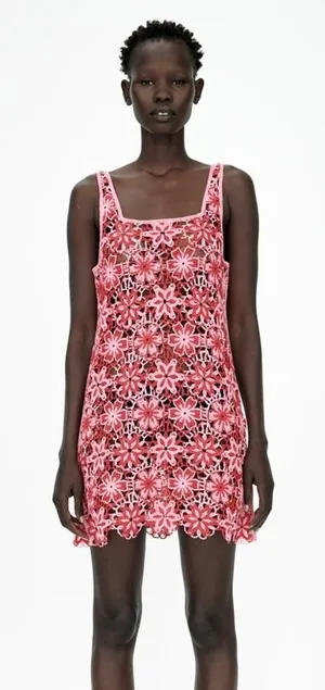 Zara crochet dress thumbnail 1