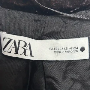 Zara Blogger's Fave Oversized Velvet Blazer in Tobacco Brown X-Small 9342/928 thumbnail 6